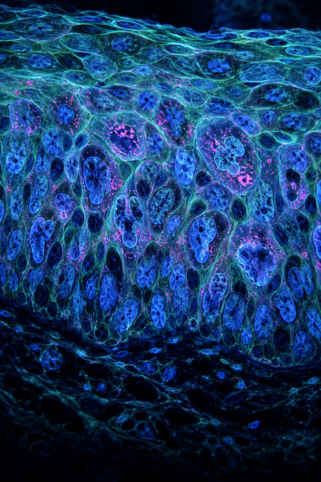 Illustrative microscopy-inspired visualization for Cervical cancer